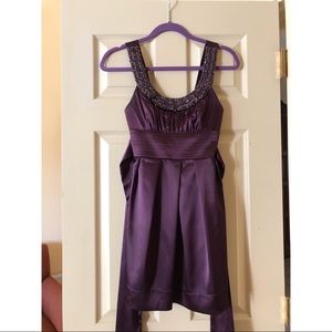 Eggplant Purple Cocktail Dress